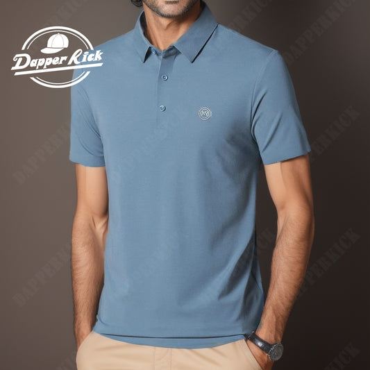 2023 Summer New Ice Silk Polo Shirt-Father's Day Gift