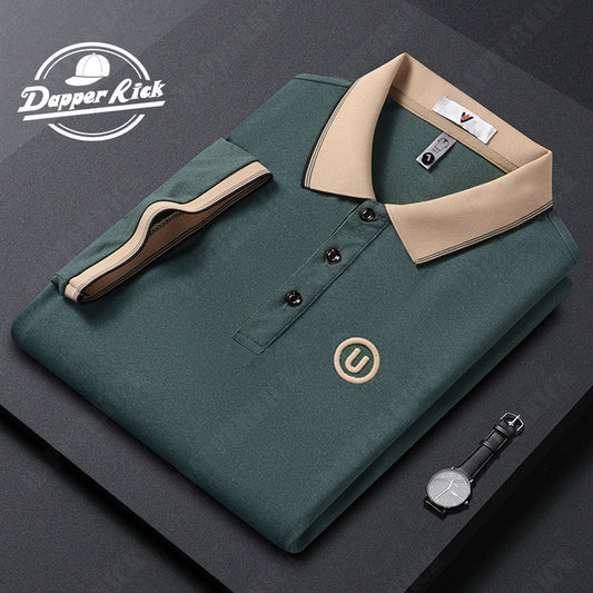 2023 Summer Light Luxury Embroidered Polo Shirt-Father's Day Gift