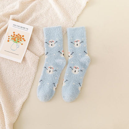 Autumn and Winter Mid-length Cute Cartoon Fruit Socks