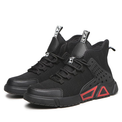 Anti Impact and Wear-resistant High Top Men's Boots, Anti Slip Construction Site Safety Protective Shoes