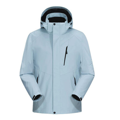 New Couple 3-in-1 Detachable Two-piece Travel Warm Mountaineering Jacket