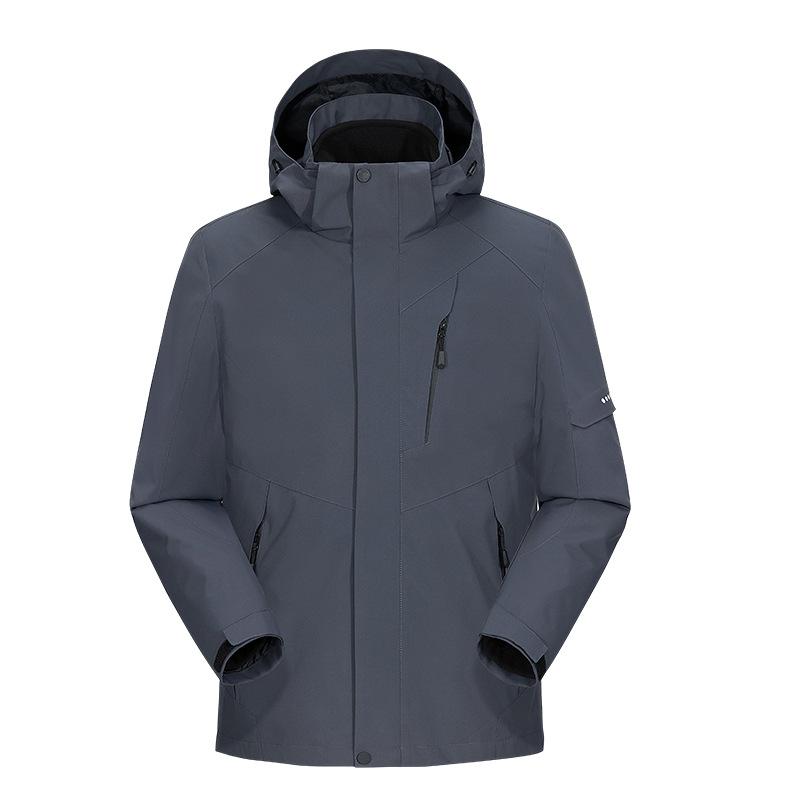 New Couple 3-in-1 Detachable Two-piece Travel Warm Mountaineering Jacket