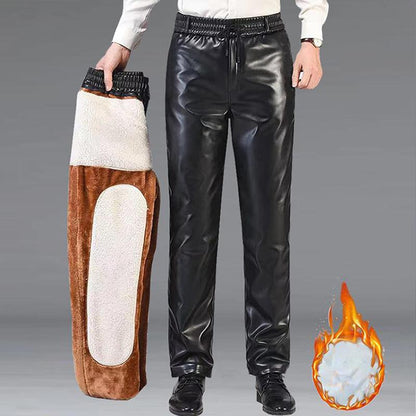 Warm and Cold-proof Leather Pants