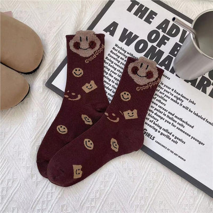 Autumn and Winter Cute Bear Socks