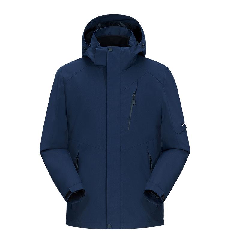 New Couple 3-in-1 Detachable Two-piece Travel Warm Mountaineering Jacket