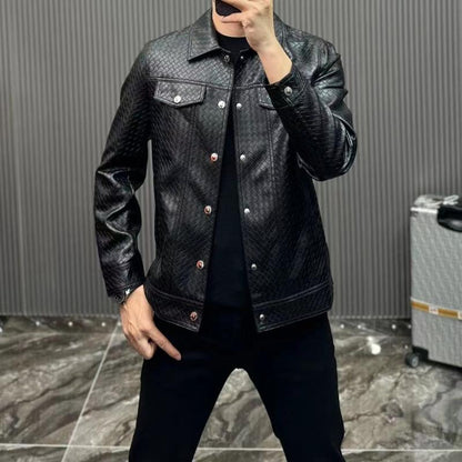 ML08 Handsome Leather Jacket