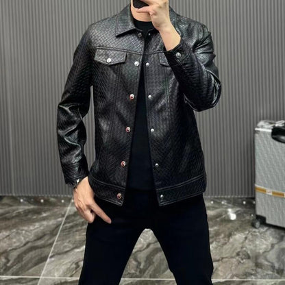 ML08 Handsome Leather Jacket