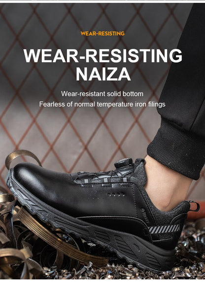 Lace-free Anti-smashing Anti-puncture Insulated Safety Shoes